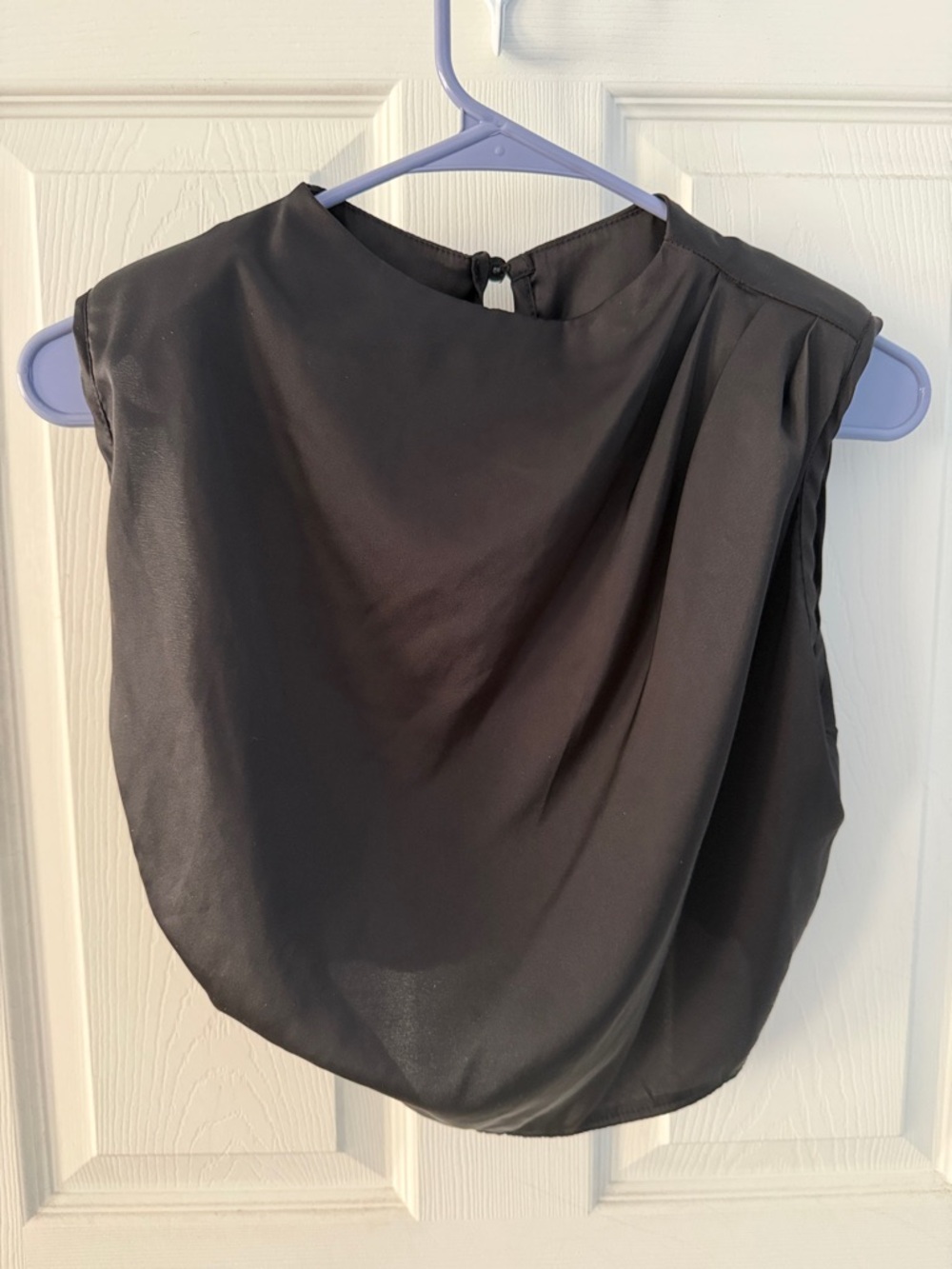 SHEIN Black Satin Slip Skirt